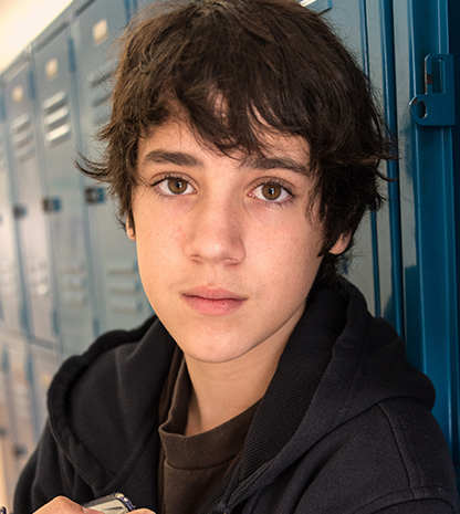 Teen boy portrait
